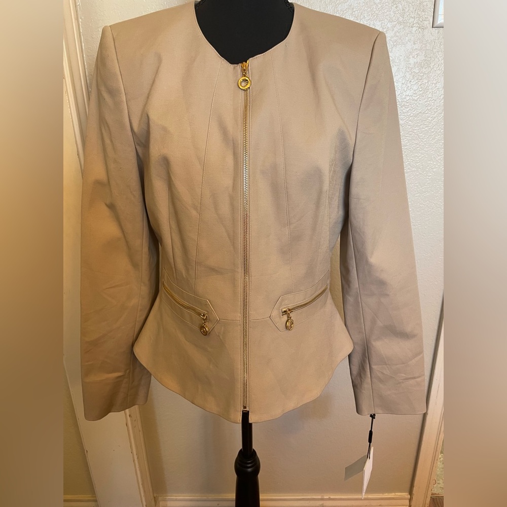 NWT Calvin Klein peplum blazer/jacket 8